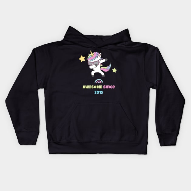 Awesome Since 2015 Kids Hoodie by Hunter_c4 "Click here to uncover more designs"